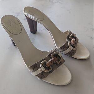 Gucci Monogram Mules